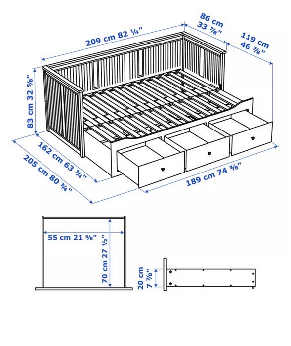 Łóżko rozkladane IKEA