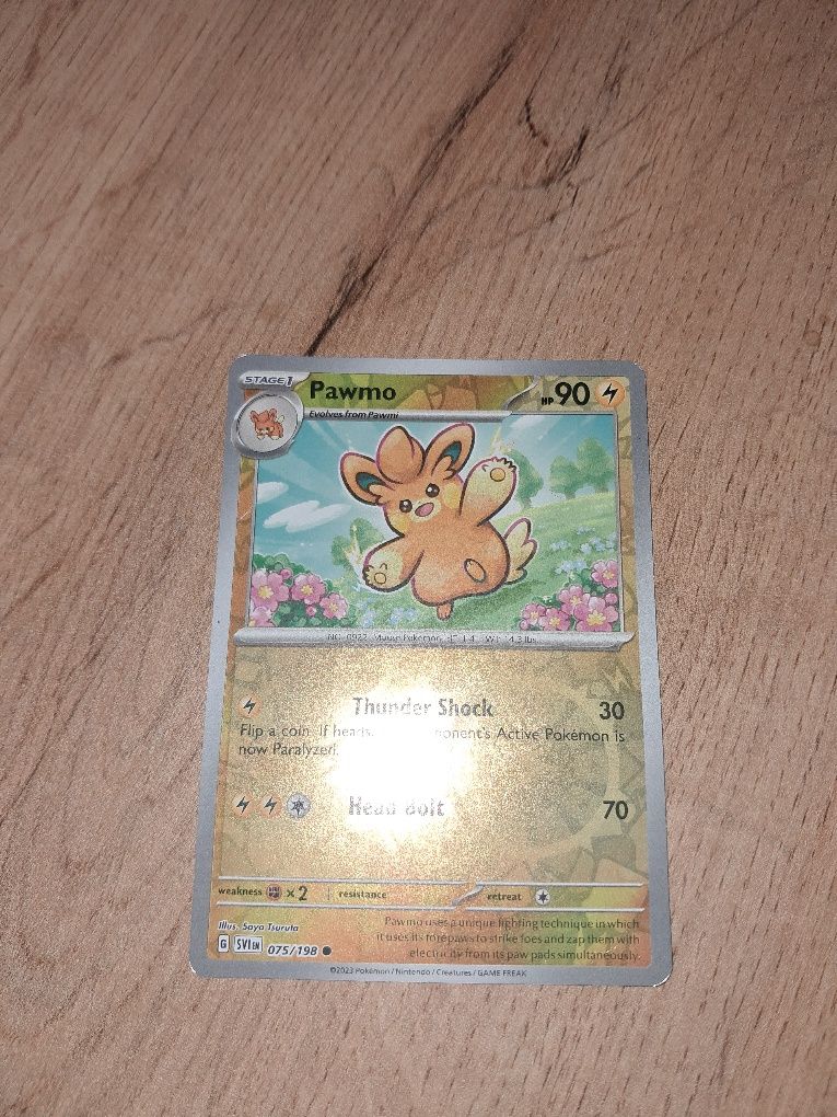 Karta pokemon pawmo