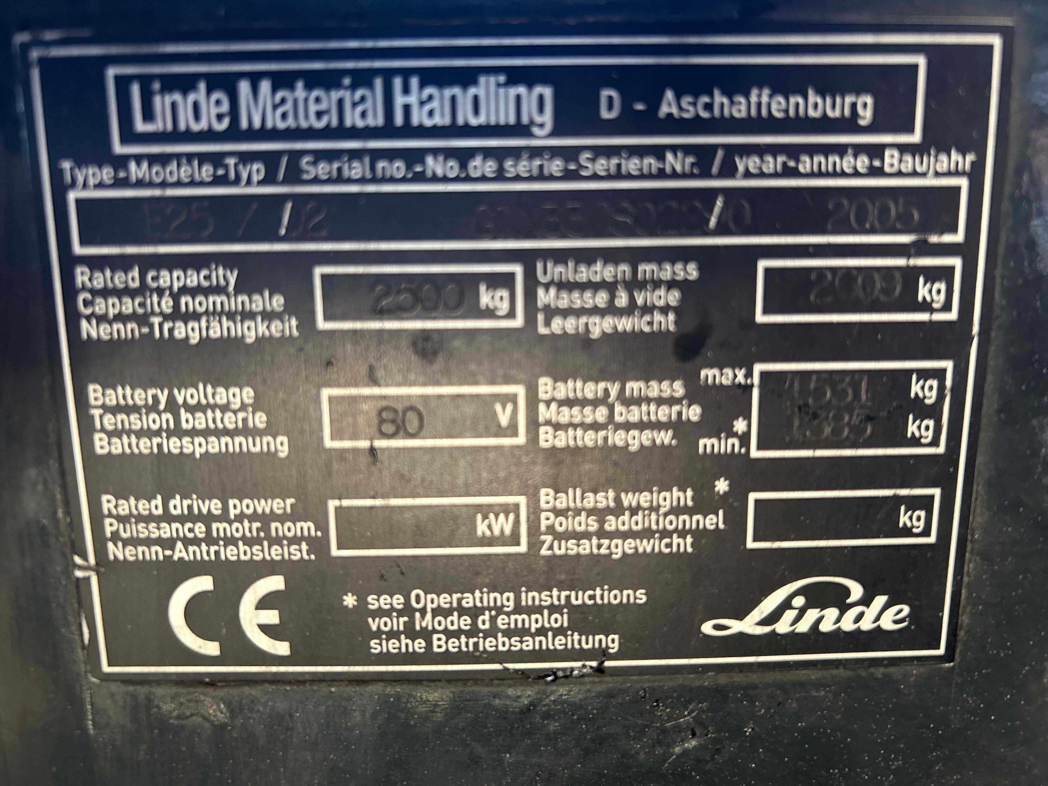 LINDE  E 25 2005r.