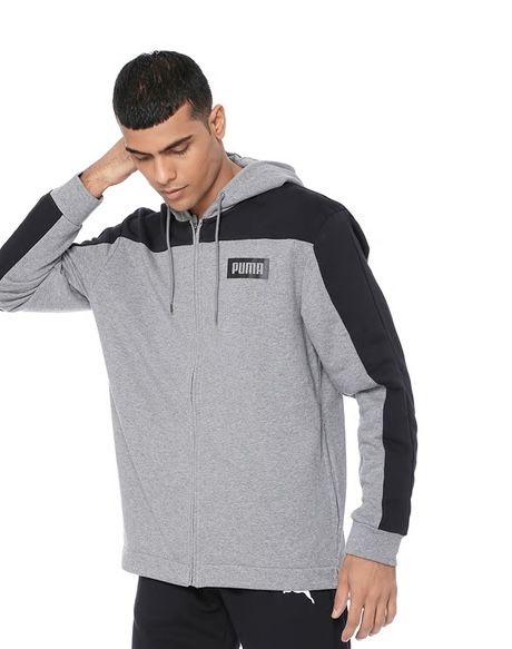 Чоловіча толстовка Puma, спортивна кофта, зіп худі пума