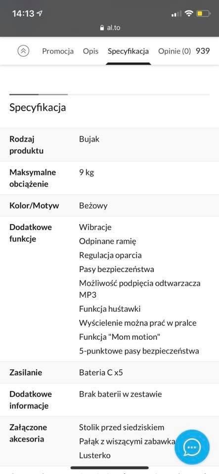 Bujaczek graco sweetpeace