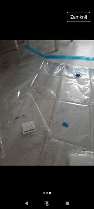 Worek próżniowy na ubrania 80 na 100