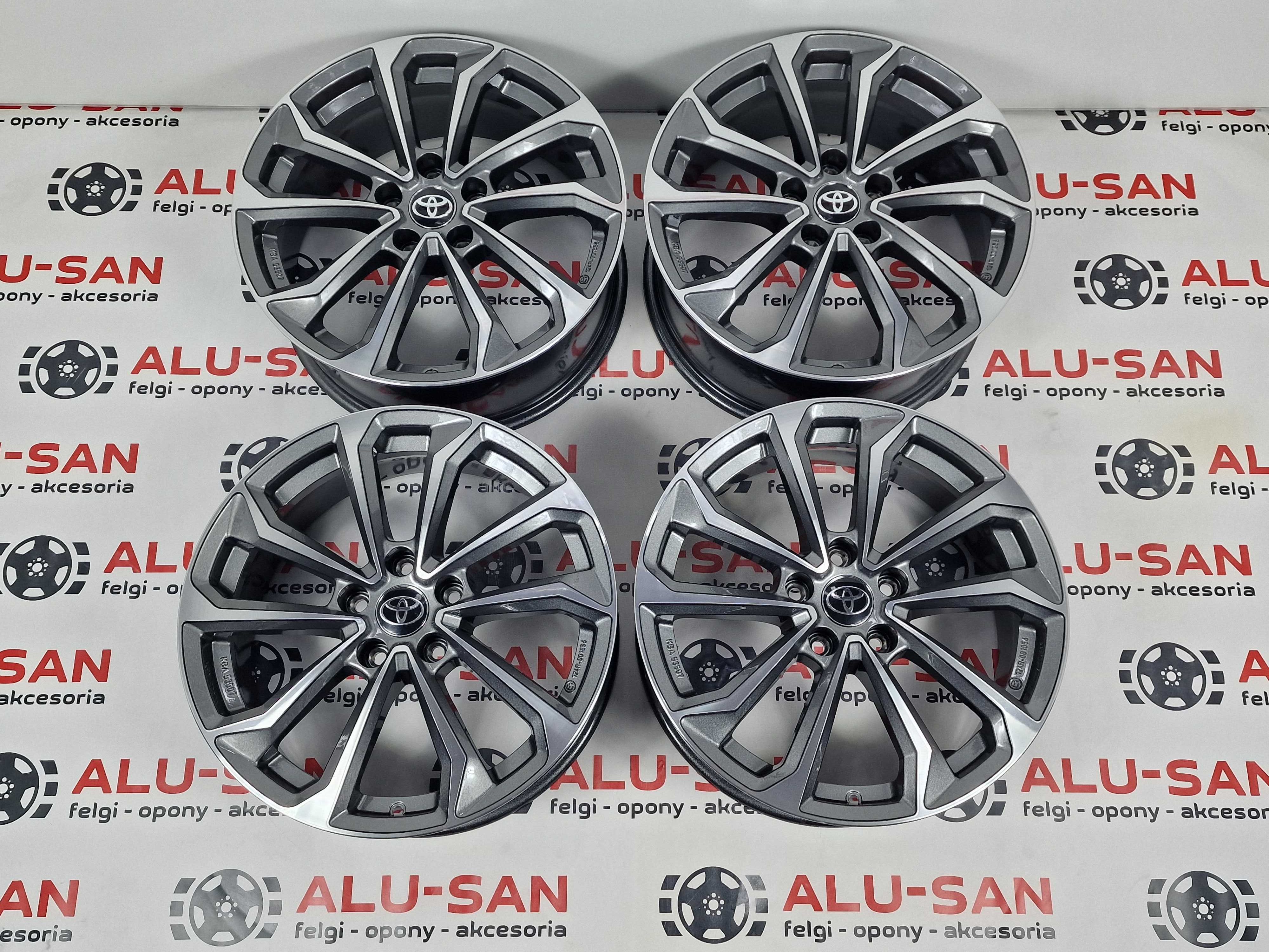 NOWE alufelgi TOYOTA 18" 5x114,3 Auris Yaris Cross CH-R  -Grafit Pol