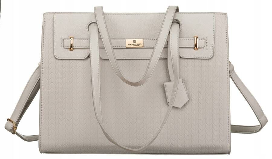 stylowa torebka damska z odpinanym paskiem - peterson