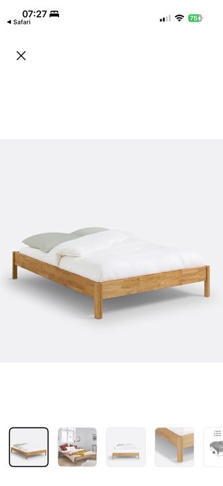 Cama Carvalho maciço