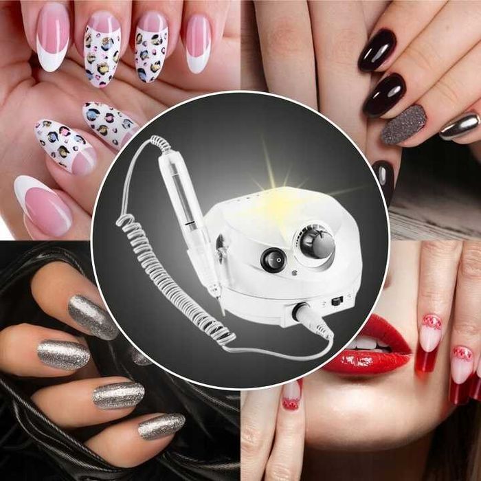 Mocna Frezarka Do Paznokci 65w Frezy Profesjonalna Manicure i Pedicure