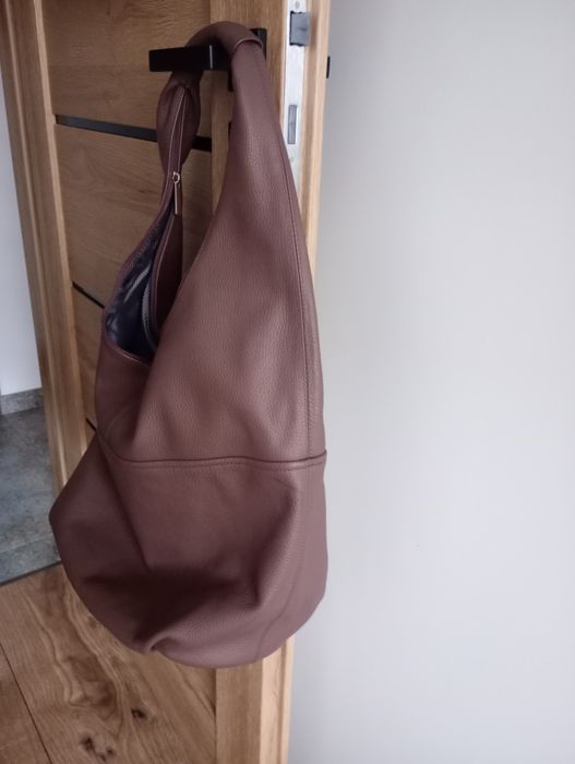 Damska, duża torebka skórzana