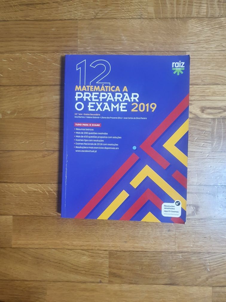 livros de preparação para exame de matemática A