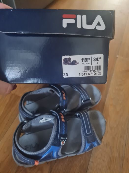Sandały Fila, wiatrówki