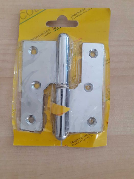 Dobradiça Porta Balanço 3.5" Cromada Diteita Interfer (NOVA)