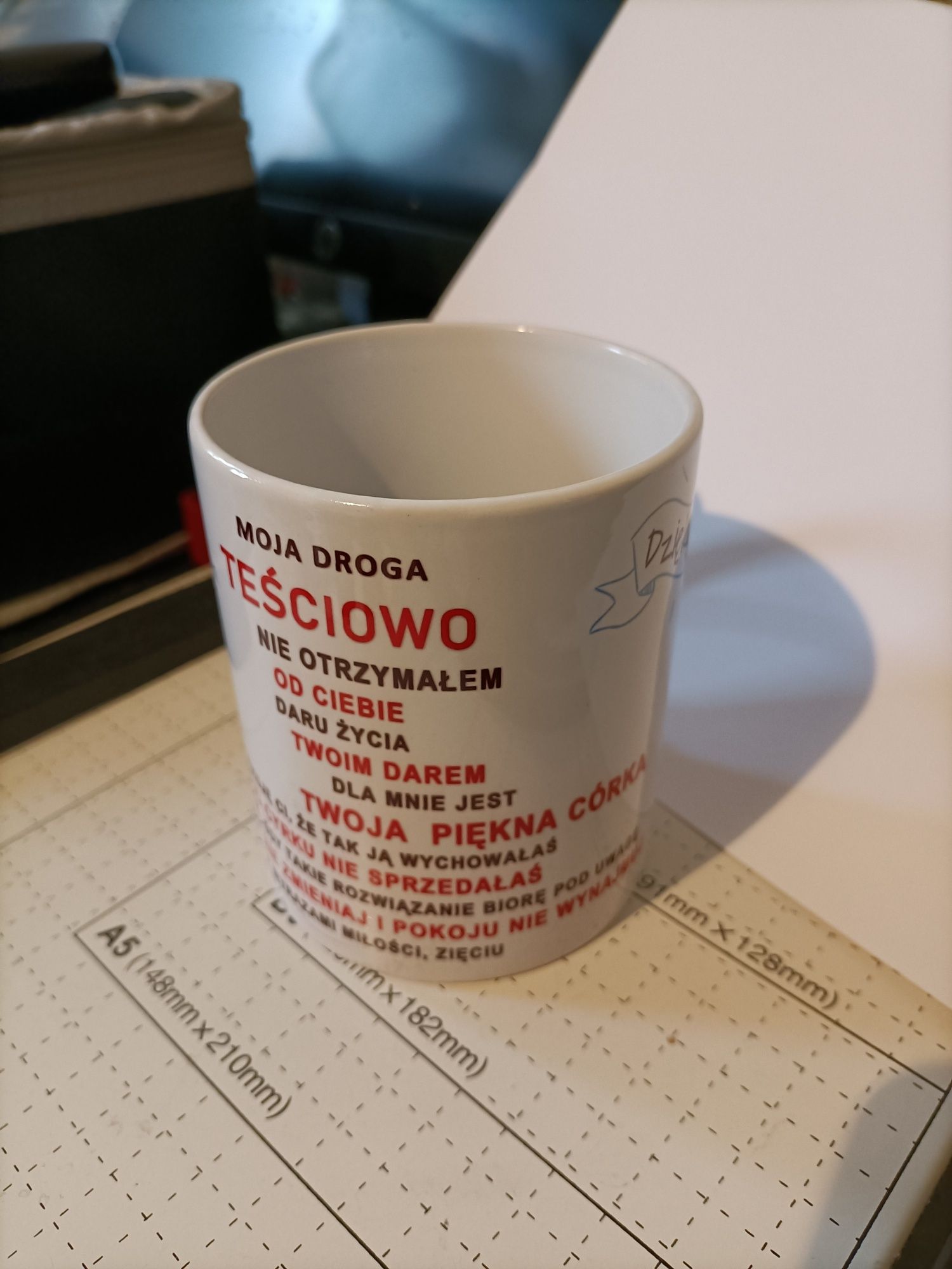 Zestaw kubków dla zięcia i teściowej