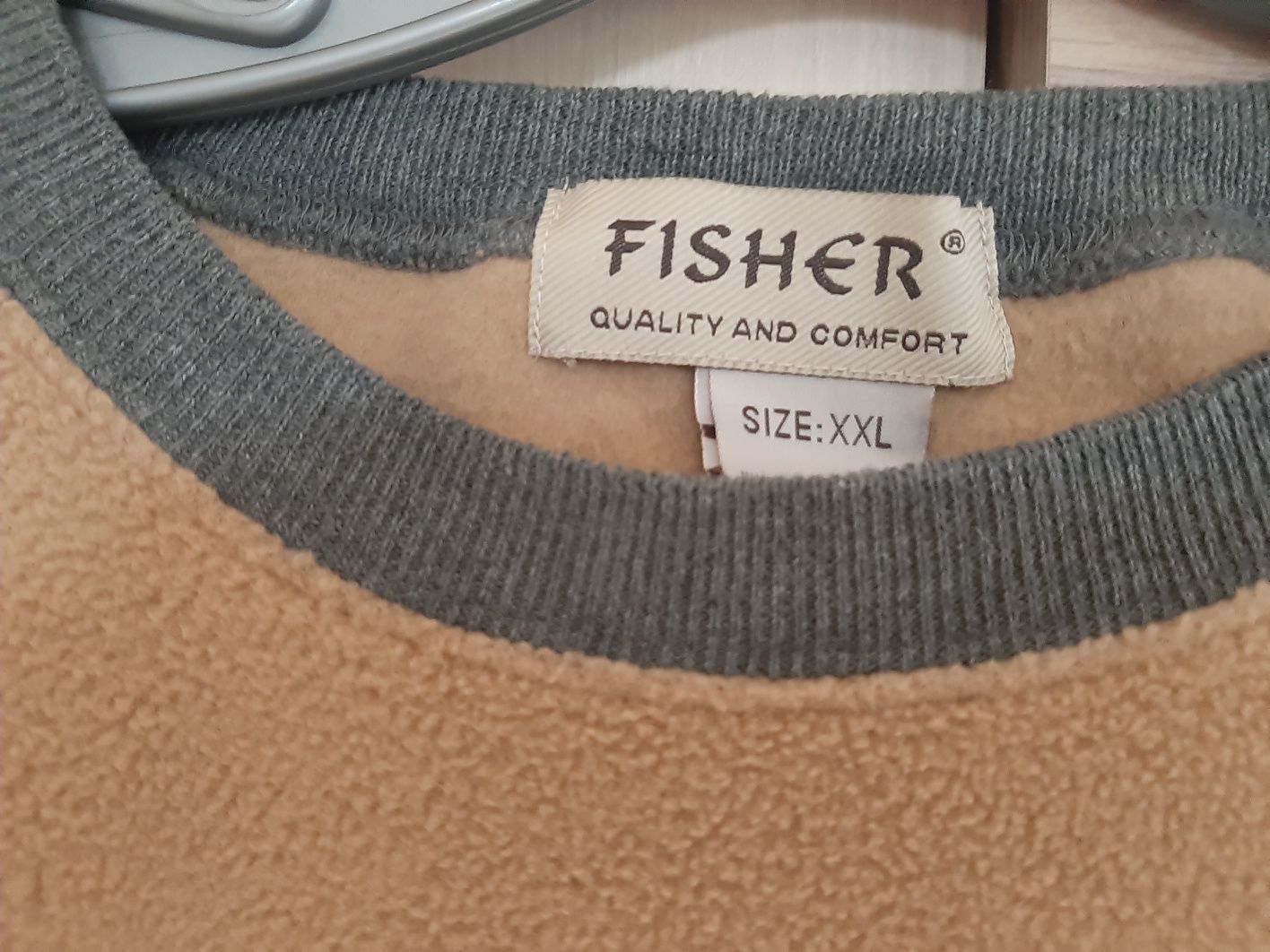 Bluza męska polar gruba XL xxl ciepła kurtka Fisher kurteczka