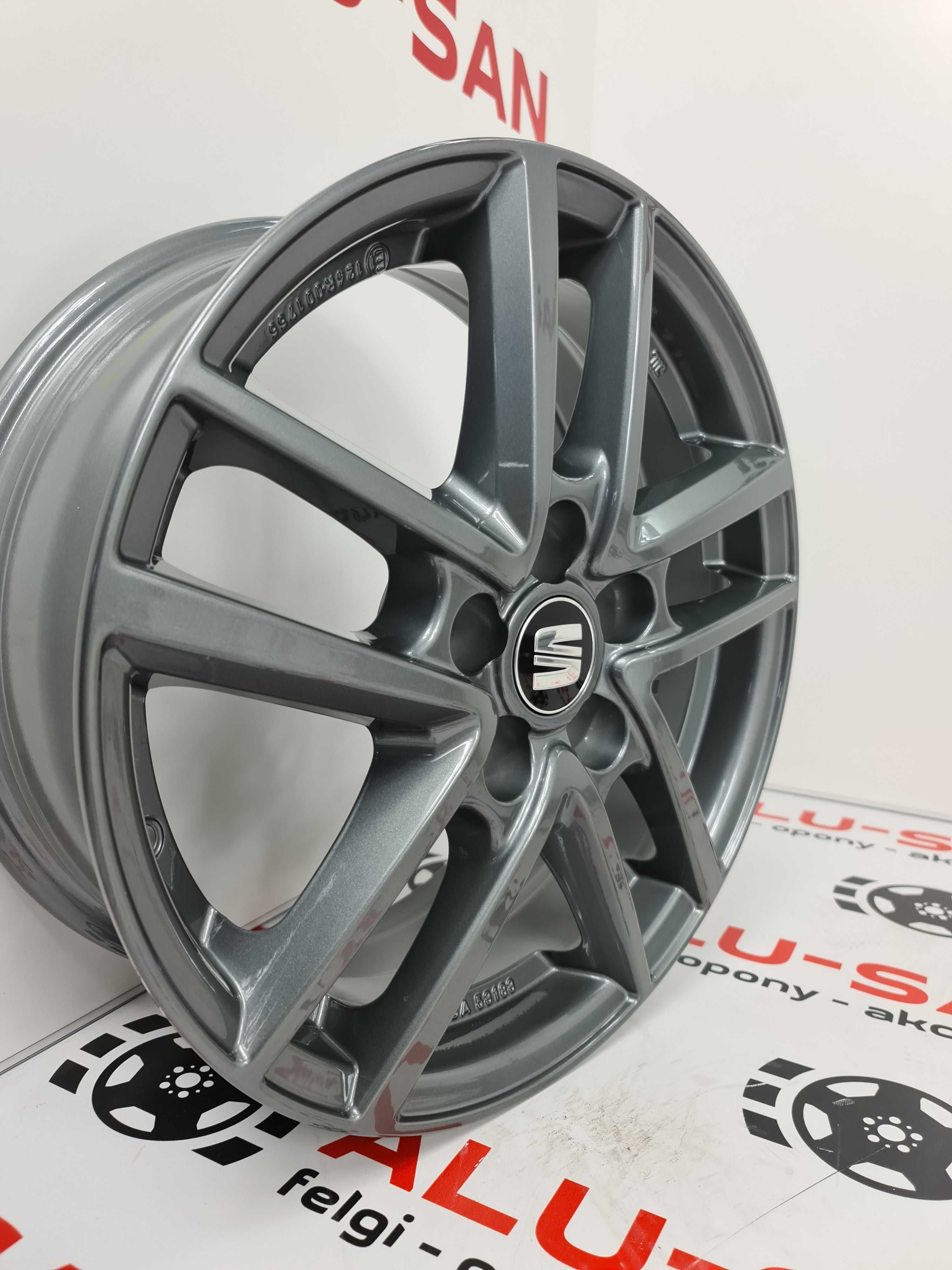 NOWE alufelgi SEAT 16" 5x100 Arona Cordoba IBIZA Leon Toledo Grafit