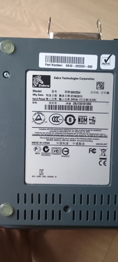 Drukarka termiczna Zebra GK420d