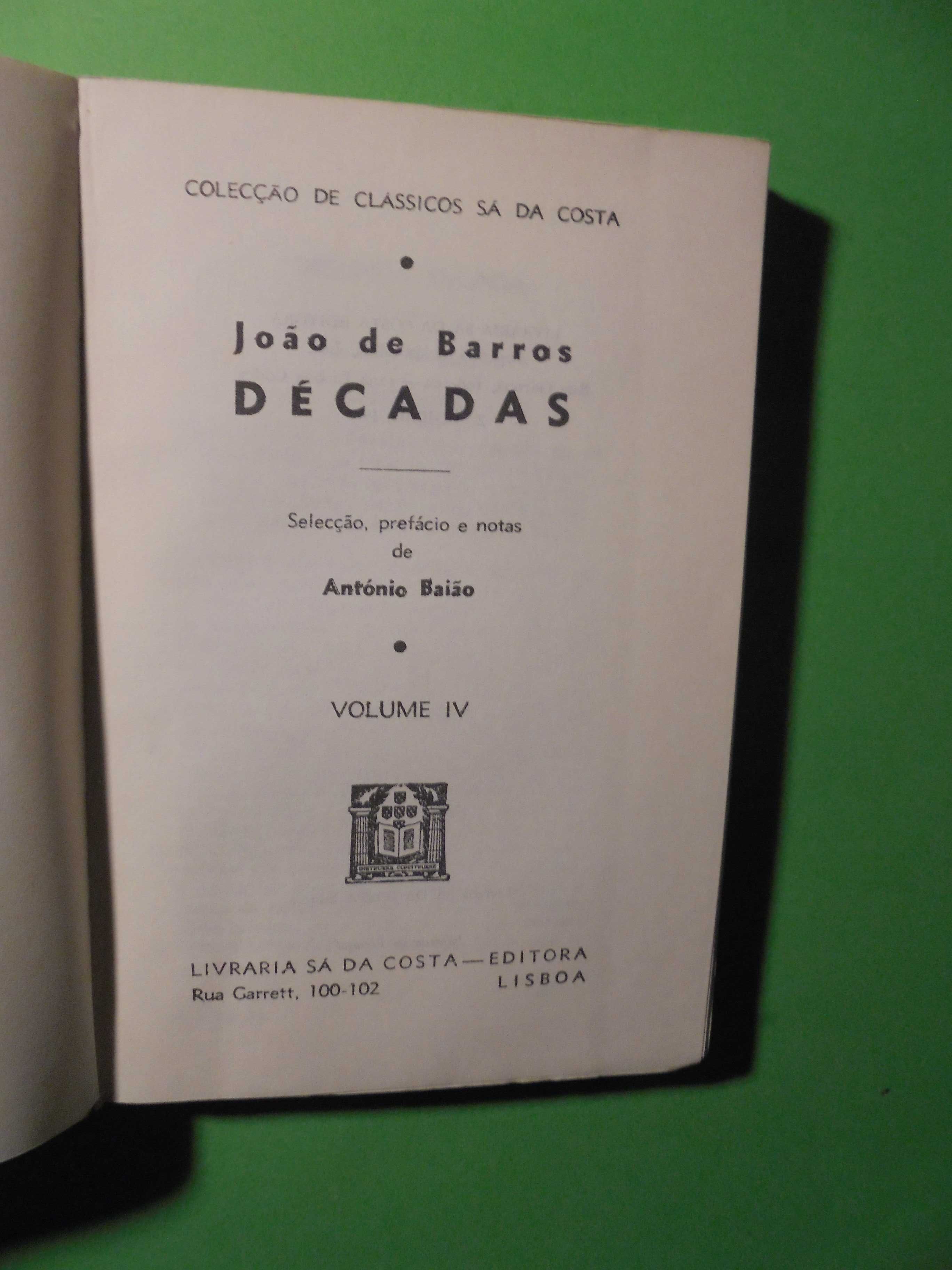 Baião (António,);João de Barros-Décadas-Volume IV;