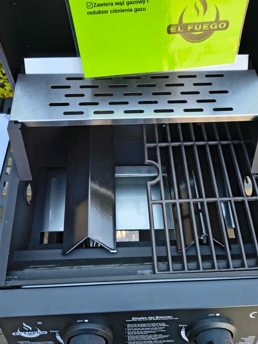 GRILL GAZOWY EL FUEGO SAN JOSE 2 palniki ruszt żeliwny reduktor