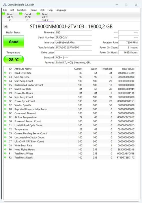 Seagate Exos X18 18 TB SATA com garantia