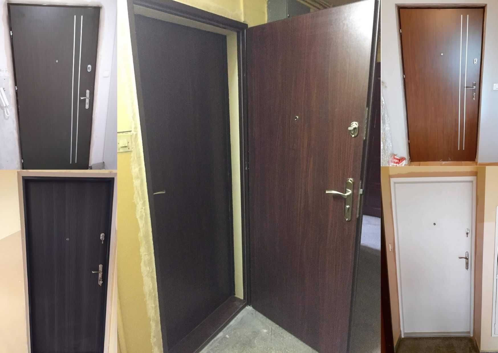 Wewnątrzklatkowe drzwi z montażem do bloku