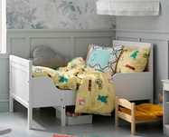 Estrutura de Cama com estrado Sundvik 80x200cm (Branco)