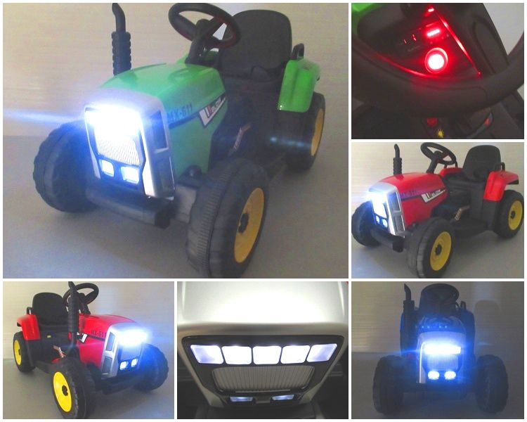 Traktorek na akumulator BLOW XMX611 + przyczepka auto samochód 12V
