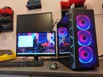 Gotowy zestaw do gier Ryzen 5 / 16GB / GTX 1660 / SSD / RGB / Monitor