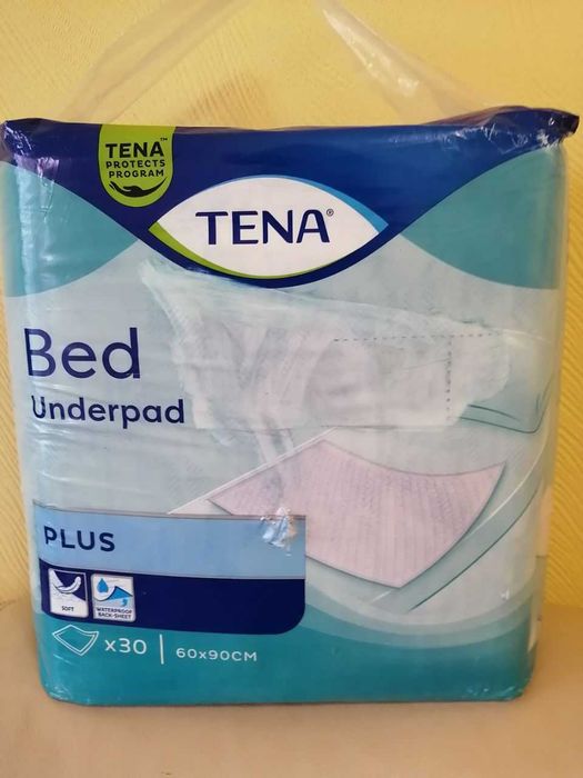 Одноразові пелюшки поглинаючі,Tena Bed Plus 60х90 см 30 шт