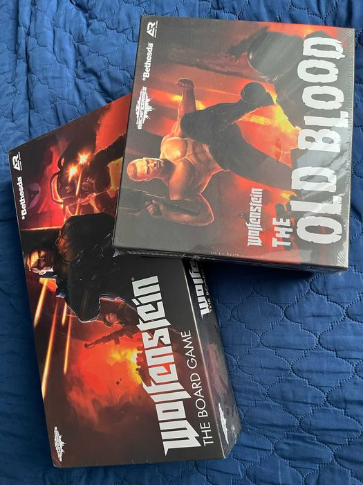 Gra planszowa - Wolfenstein + dodatek Old Blood [PL] - nowa - folia
