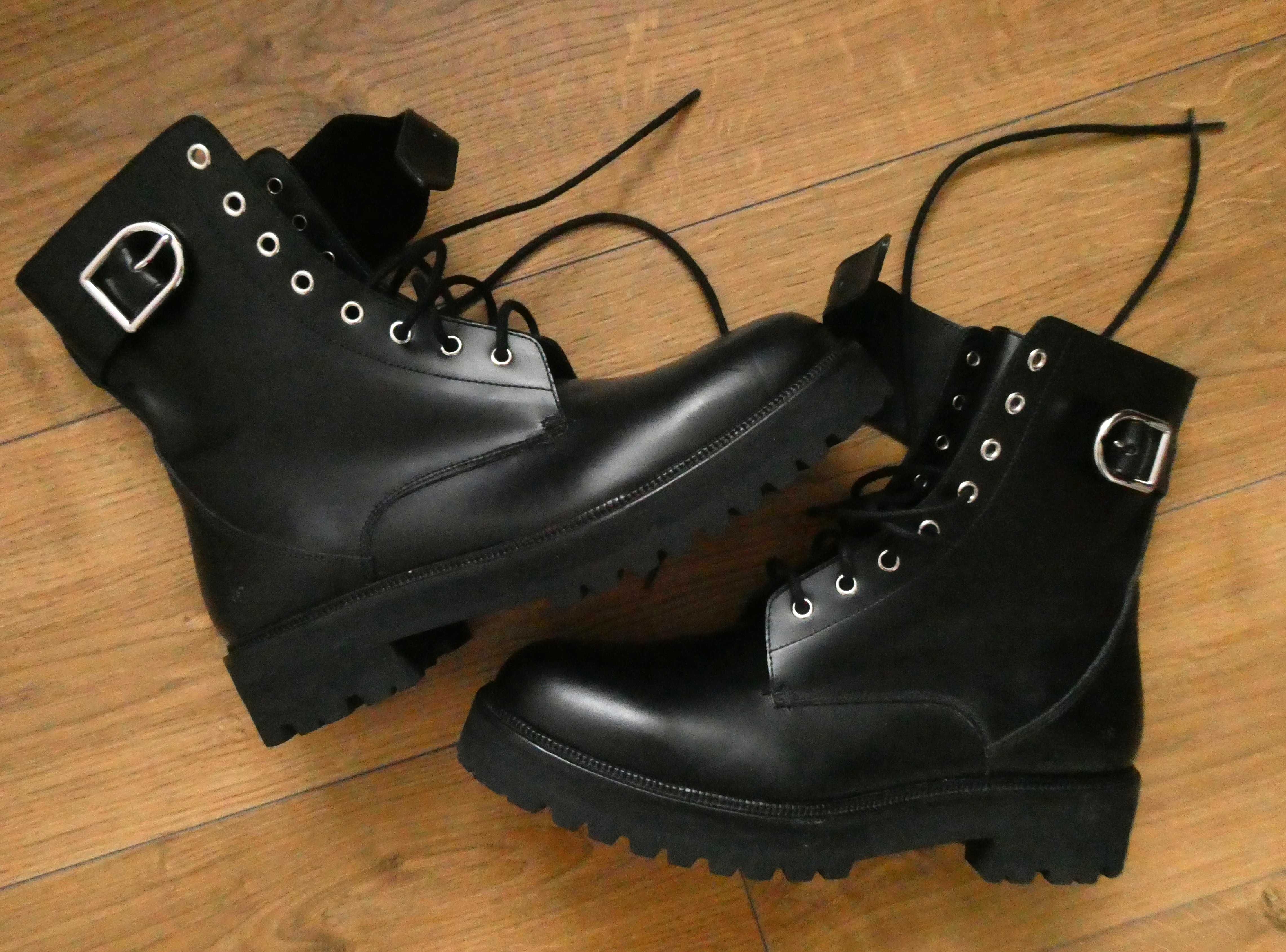 Buty damskie Polo RALPH LAUREN trapery TRZEWIKI 39/25 cm