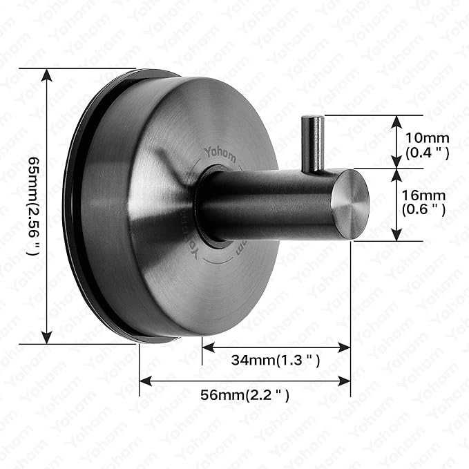 YOHOM Haczyki z przyssawką 2 szt.