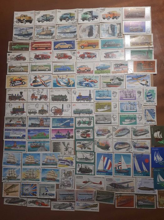 Поштові марки.Техніка.100 шт.-300 грн.