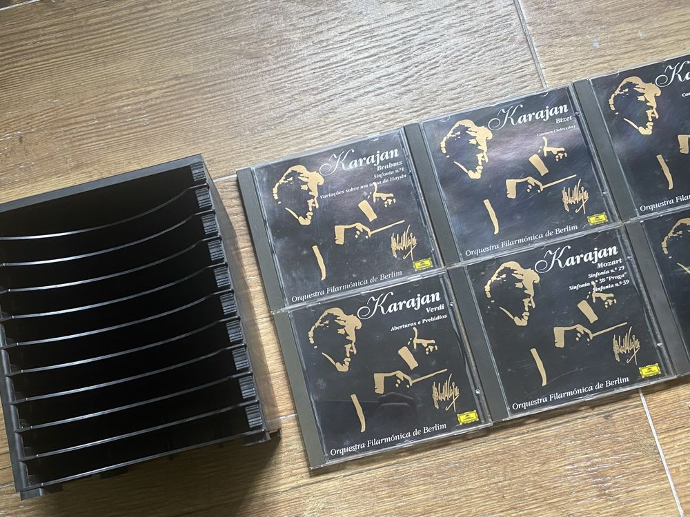 Box 10 CDs Música Clássica Karajan - Beethoven, Schubert, Schumann
