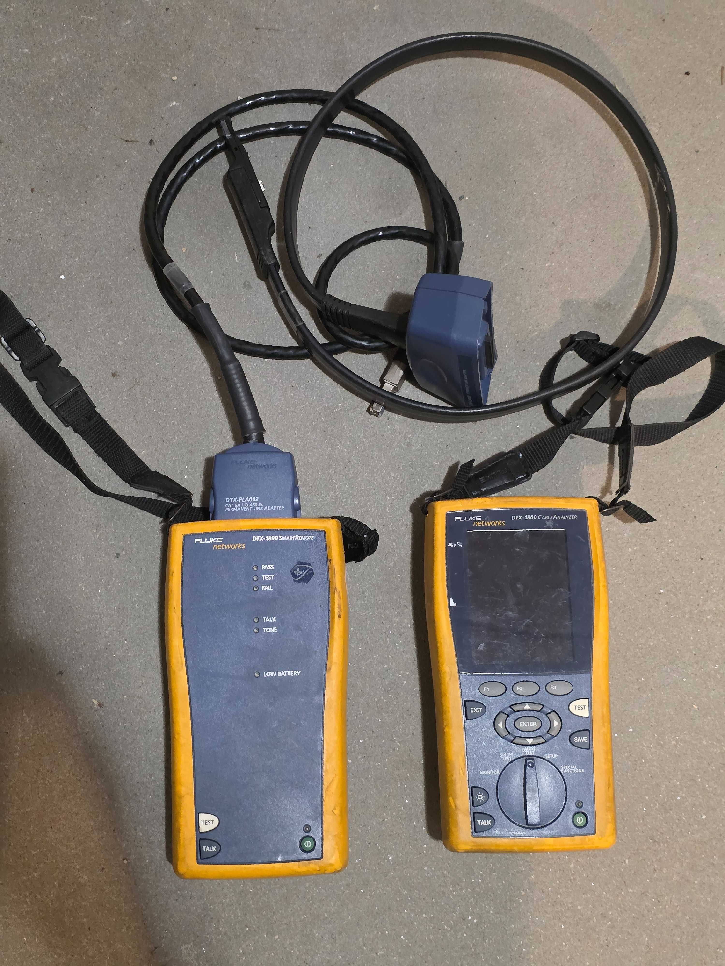 Fluke DTX-1800 Cat 7 900MHZ Analizator kabli Kalibracja