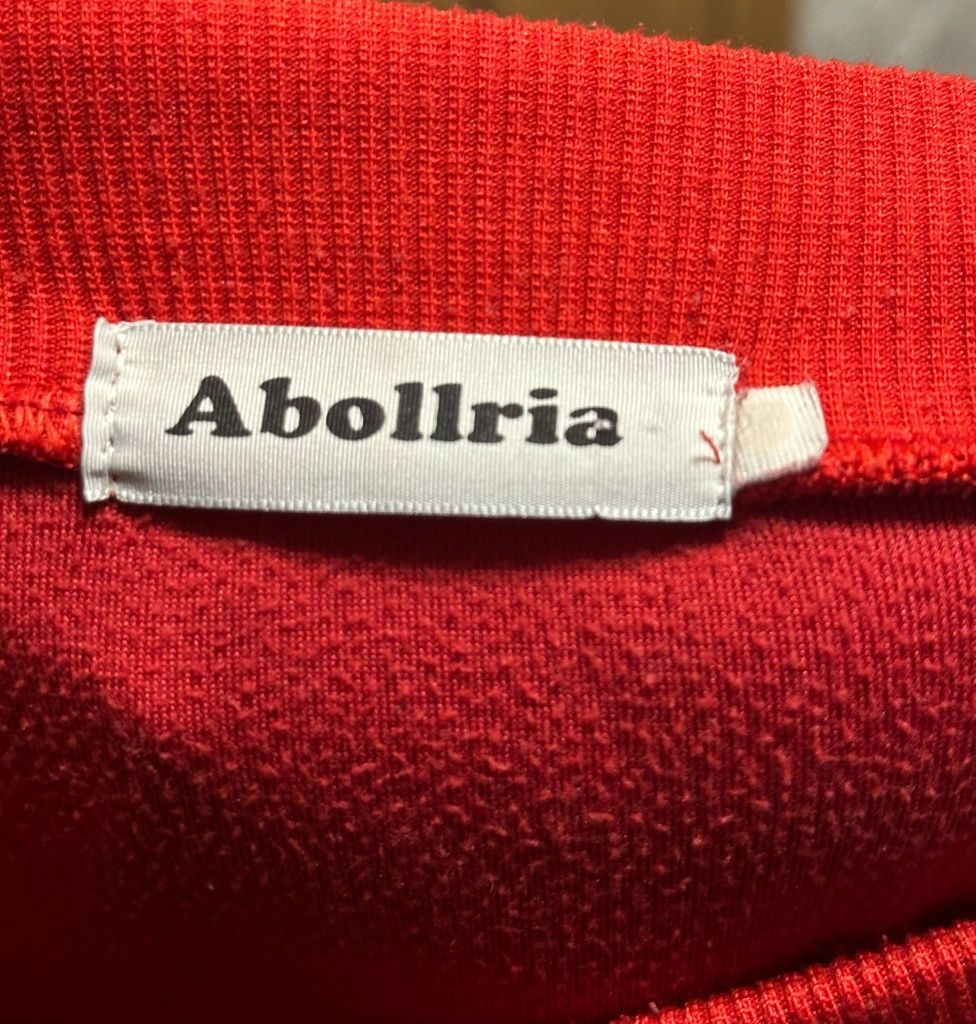 Abollria czerwona bluza na zamek damska r. S-M S