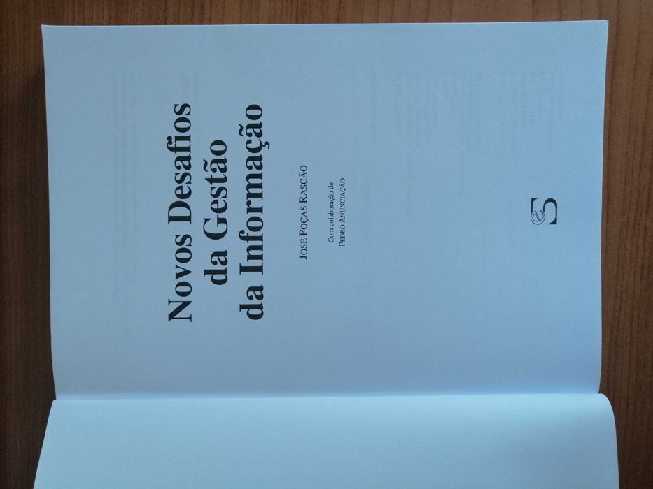 Livro Novos Desafios da Gestão da Informação - José Rascão