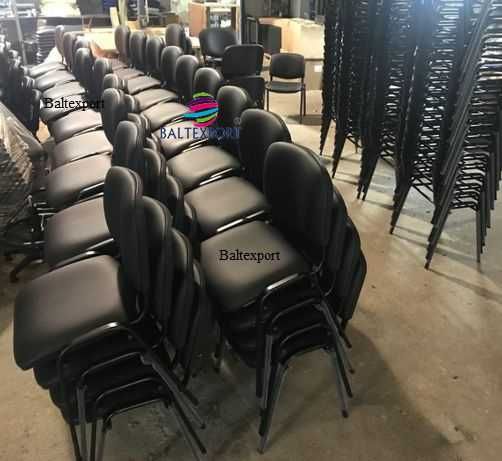 Cadeira Visitante Multiusos Escolar igreja Tecido Pele Sintética Nova