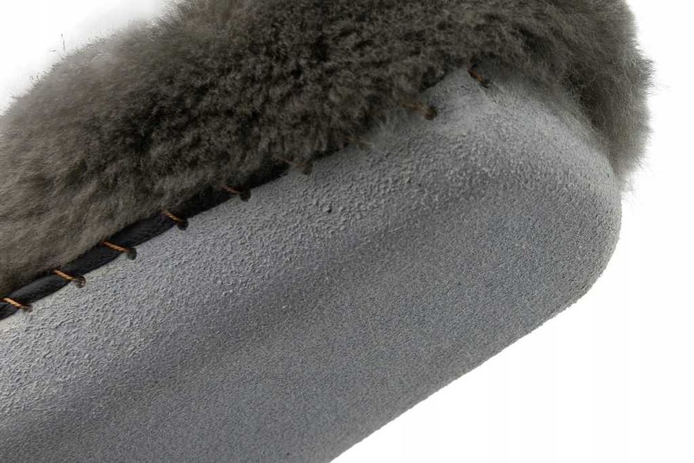 Pantofle Bambosze Damskie Kapcie Góralskie Wełniane Ciepłe Laczki