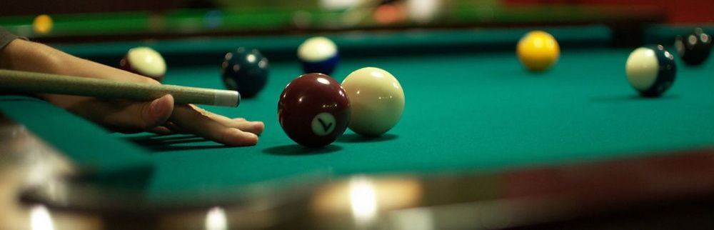 Mudança colocação de pano em bilhares snooker