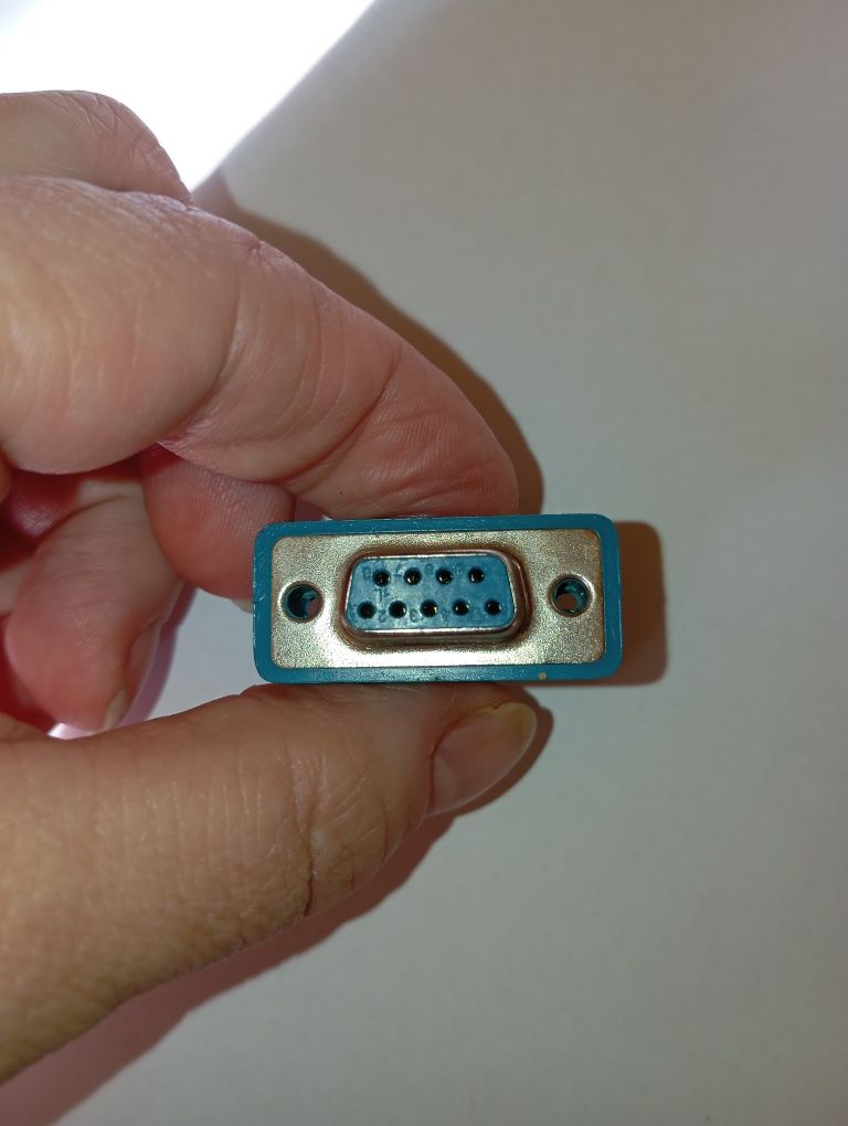 Przejściówka vintage, adapter, wtyk VGA żeński do DIN-6pin damski