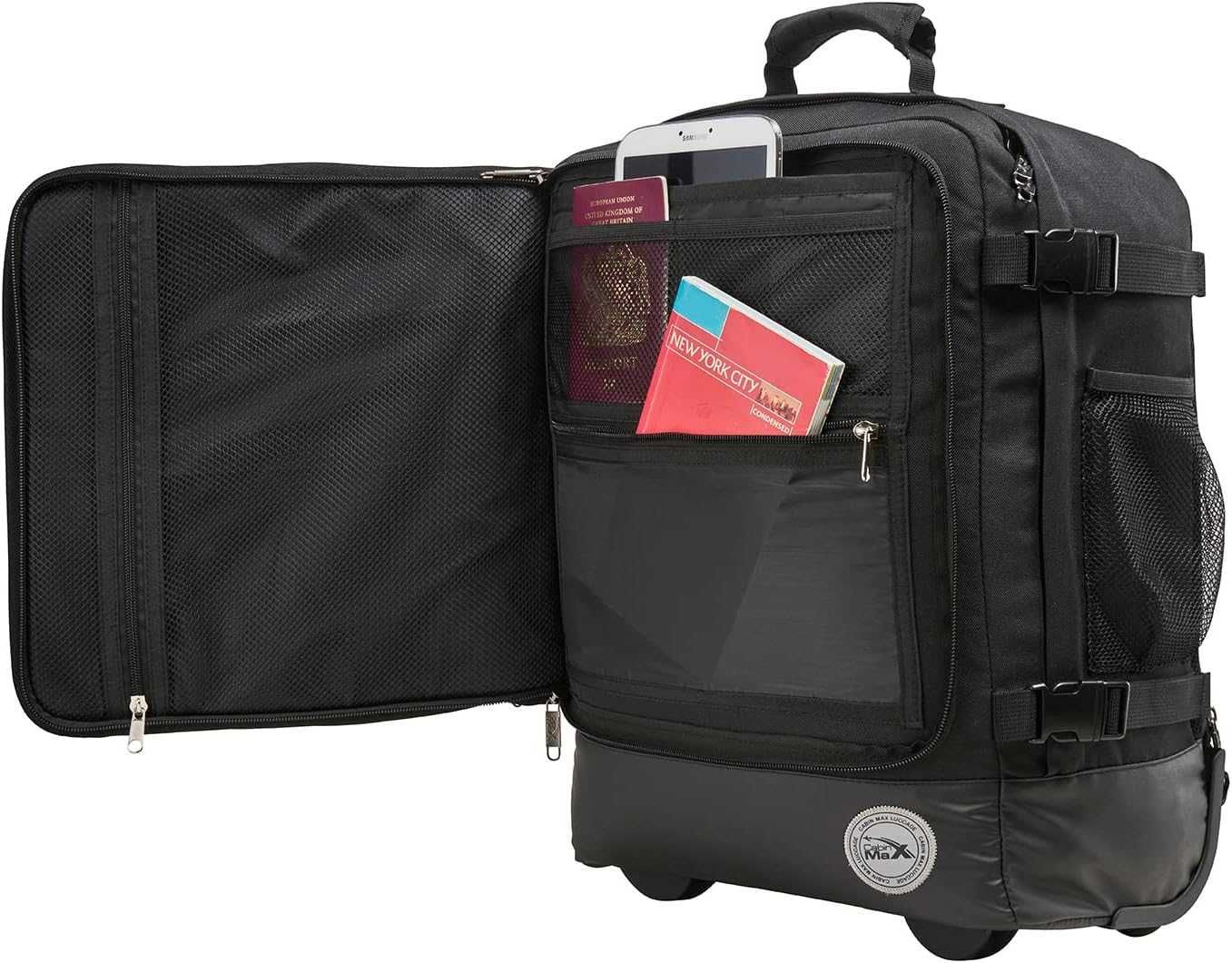 Plecak na kółkach do podróży 30l - Cabin Max Greenwich