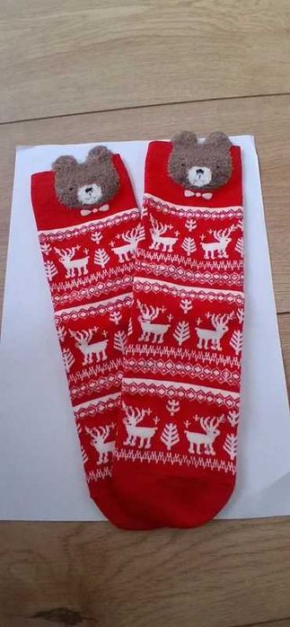 skarpetki z motywem świątecznym