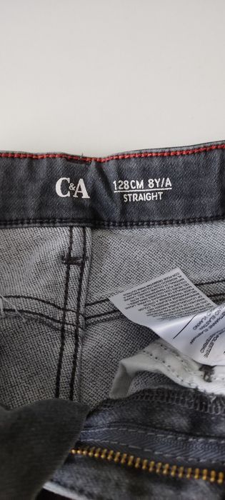 Szare jeansy chłopięce C&A, 128