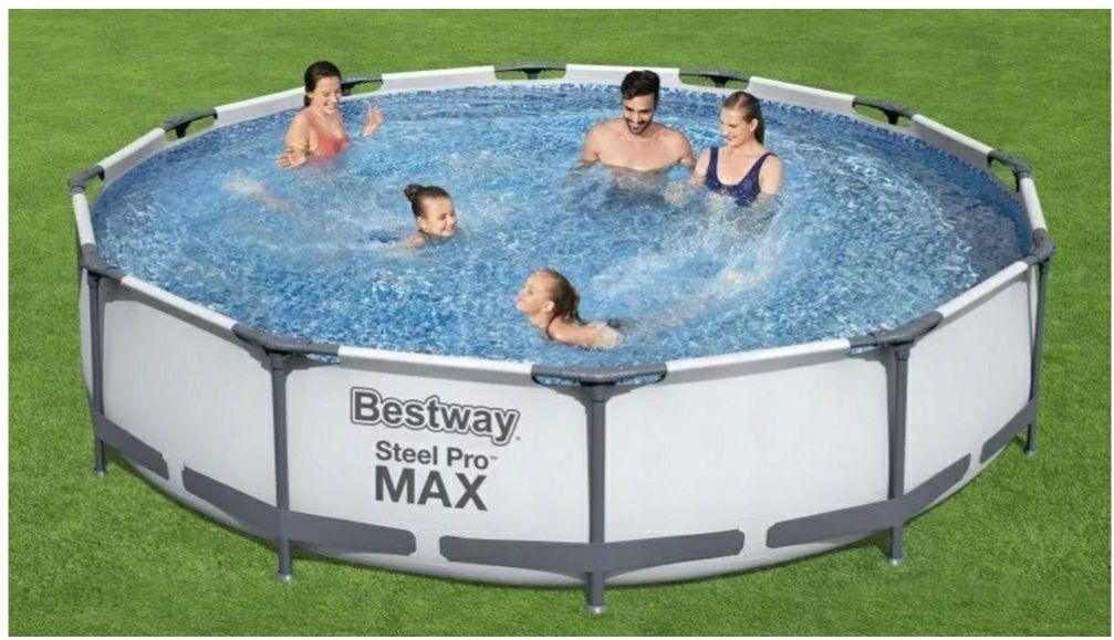 Basen 366x76 cm. NOWY. Pompa+filtr.  Bestway® Steel Pro MAX™