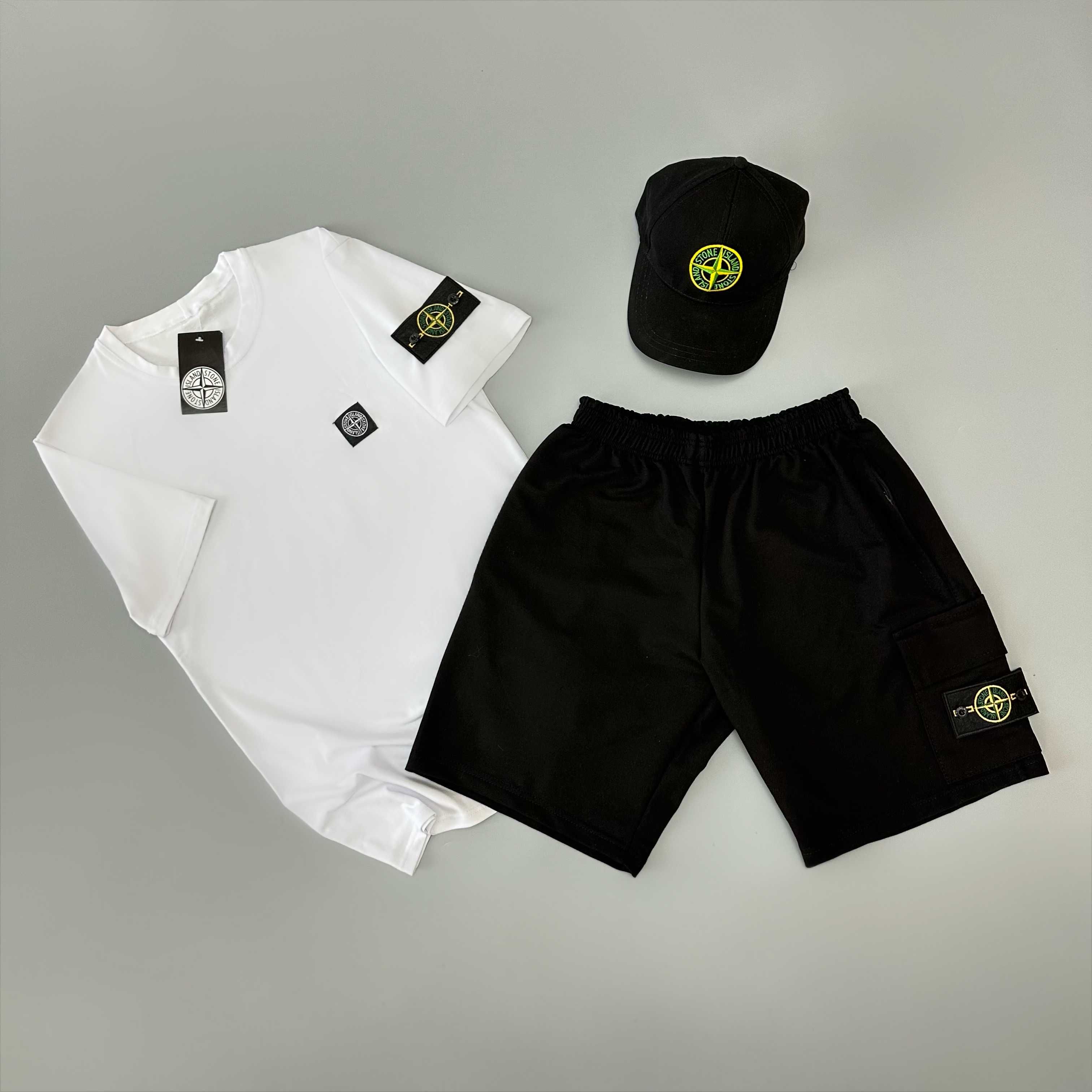 Stone Island комплект | Футболка + Шорти | Хіт літа