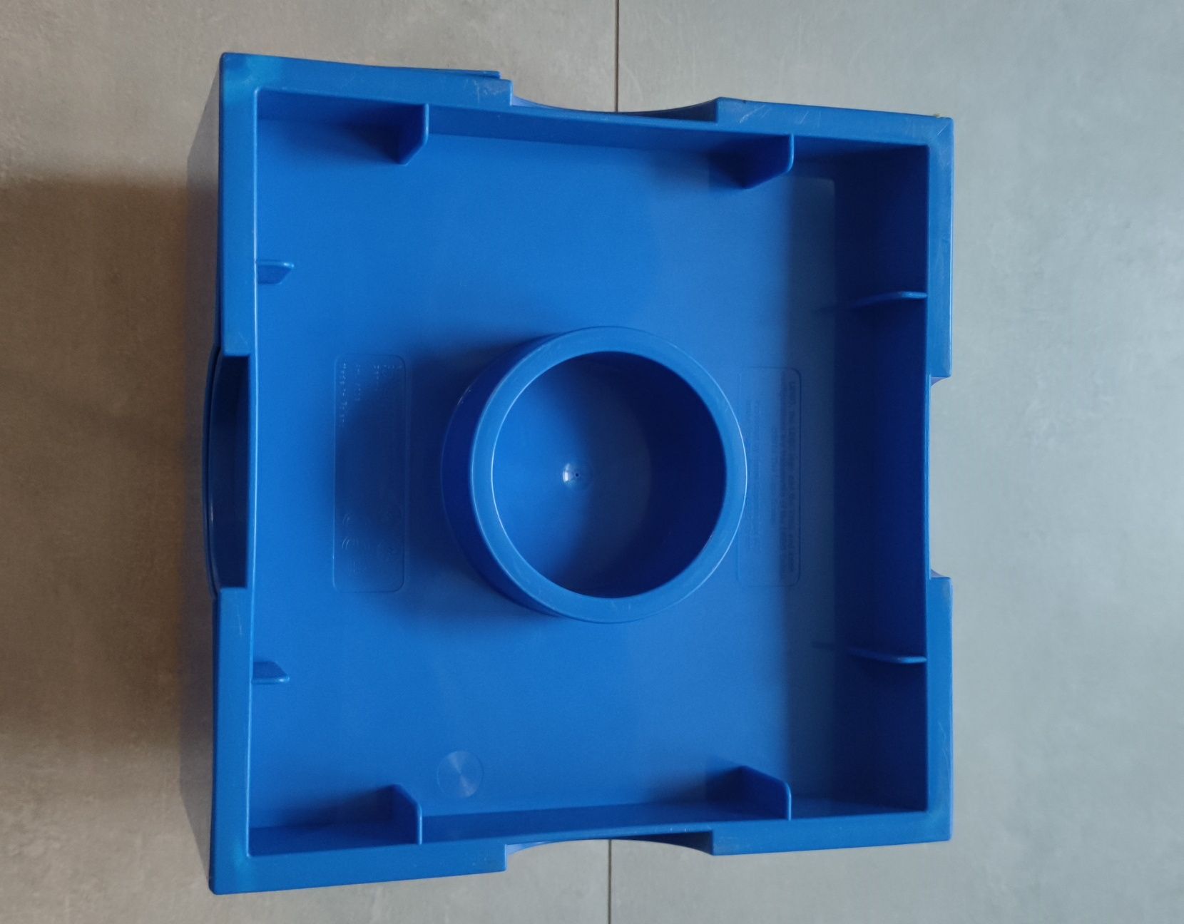 Pojemnik organizer klocek LEGO pudełko ciemny niebieski 25x25x18