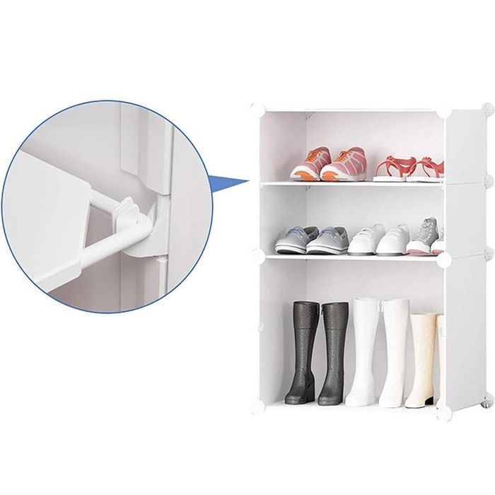 Szafa Szafka na Buty Obuwie Modułowa Szafa Regał Organizer 6 Półek