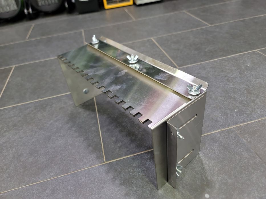 Гребенка С Нержавейки Для плитки для клея На 600мм 10 Зуб  Роздвижная