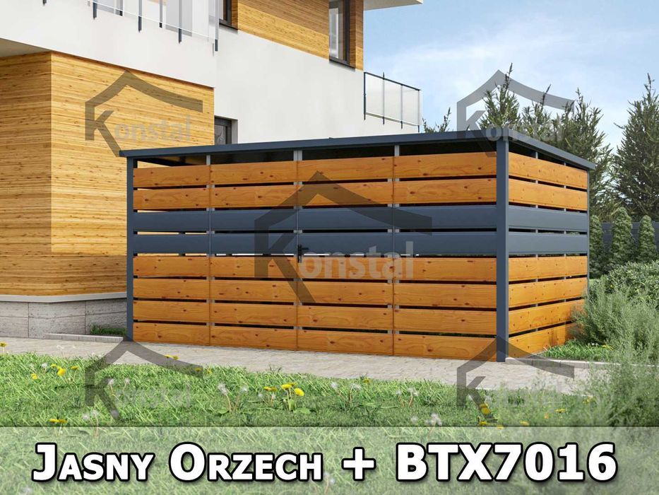 Wiata śmietnikowa panelowa 4x3 m Altana śmietnikowa - PRODUCENT