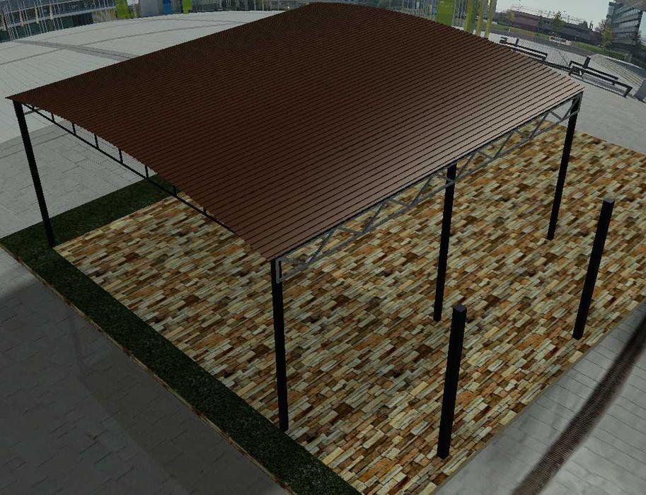 Визуализация и проектирование навесов конструкционных