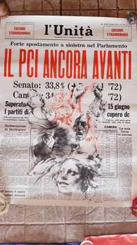 Cartaz/poster de 1972 partido comunista italiano