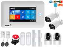 Alarme Tuya sem Fios GSM/WiFi + 4 Câmaras Android/iOS PT (NOVO)